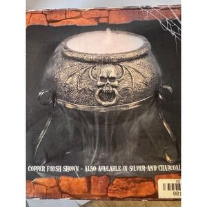Halloween Bronze Cauldron Mister With Changing Lights Prop No Dry Ice Tested!